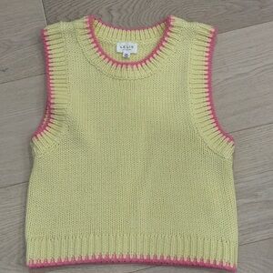 Le Lis Yellow and Pink Tank Top